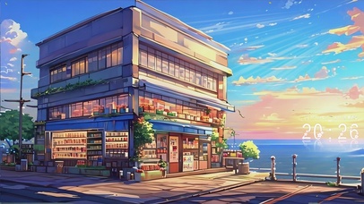 海边动漫风景壁纸