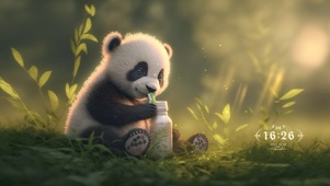 可爱熊猫宝宝