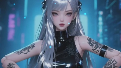 三维游戏CG冷酷女