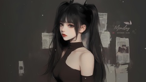 清冷感气质少女