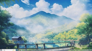 青峦镜湖-桌面主题