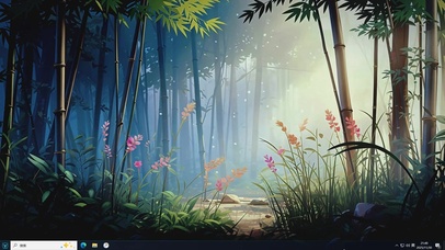 微光里的林径-桌面主题