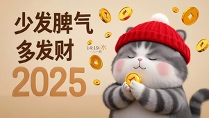 少发脾气多发财