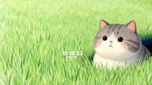 草丛肥猫