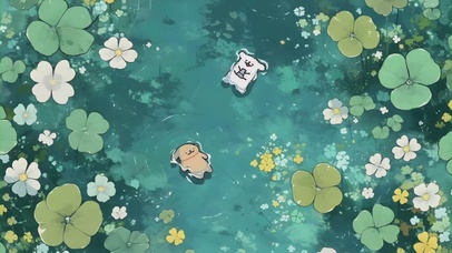 治愈系壁纸-幸运小狗