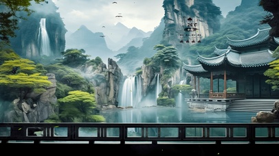 4K唯美古风国风山水