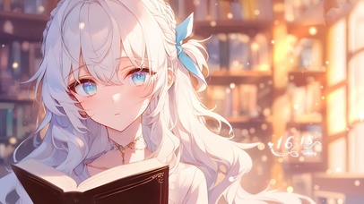 治愈图书馆少女