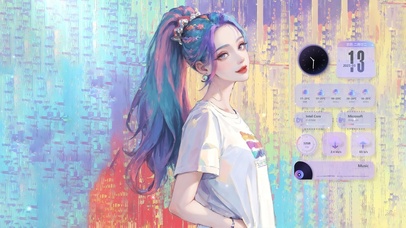 高马尾小清新女孩