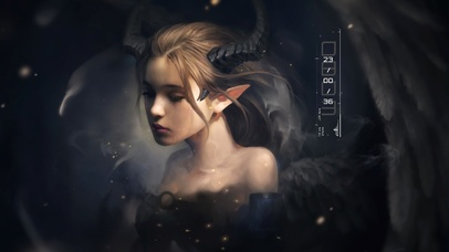 4k 唯美哭泣的恶魔女王