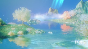 护眼山间溪流