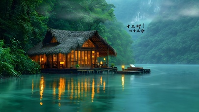静谧湖泊小屋