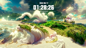 盛夏，海滩