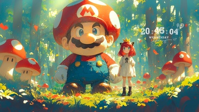 阿尼亚与马里奥，森林探险