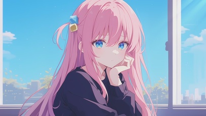 二次元甜美超可爱女孩