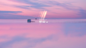 4k超清 唯美粉色湖泊