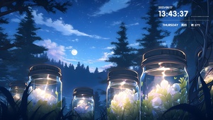4K 繁星下的许愿瓶