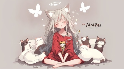 睡眼惺忪猫耳萝莉