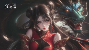 少女和龙