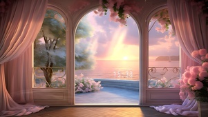 唯美海边小屋