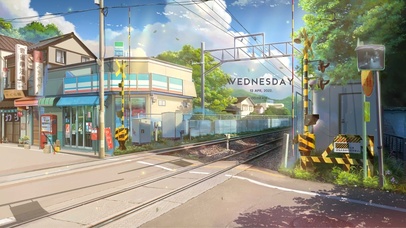 夏日午后铁路路口