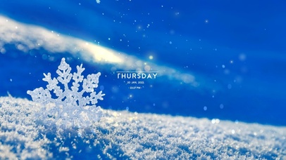 治愈唯美冬季雪花