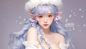 可爱精灵女孩
