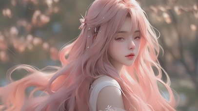 4K爱心粉色头发清纯少女(禁转