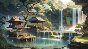 山间凉亭