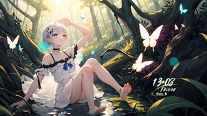 可爱森林女神