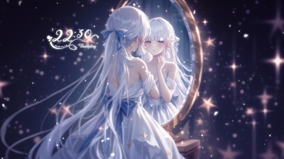 雪墨壁纸丨神里绫华丨镜中人丨