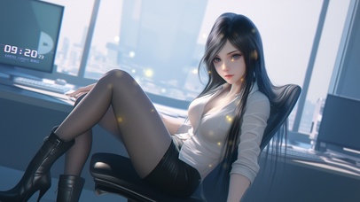 哂颜低垂，如月过树