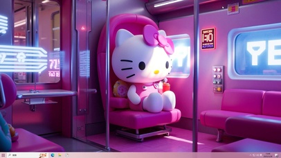 hello kitty快乐车厢