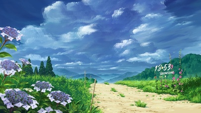 清新治愈山下小路