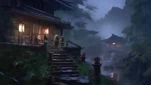 山中小木屋