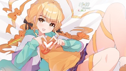 唯美房间金发少女