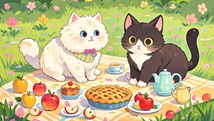 野餐猫咪