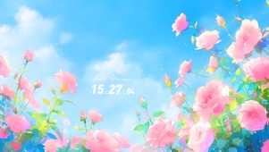清新护眼花朵