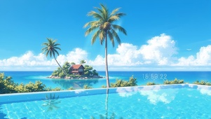 碧蓝海景治愈