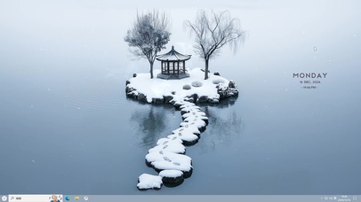 风景主题 寒江雪