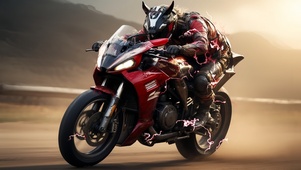 豹形蒙面摩托车手