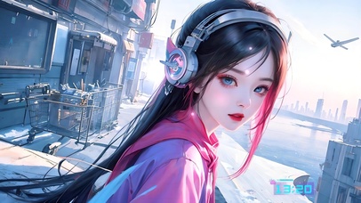 4K战地码头朋克少女