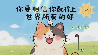 温馨治愈系文字桌面