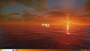 海上夕阳主题