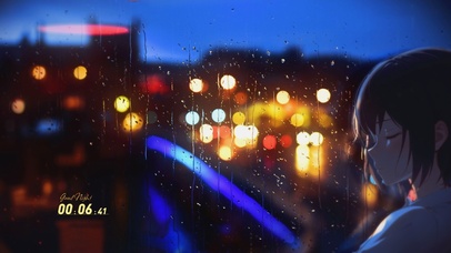 雨夜·窗边·女孩