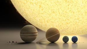 太阳系行星大小比较