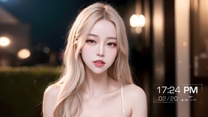 金发氛围感少女