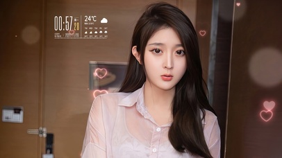 4K清纯长发美女