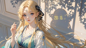金色发丝