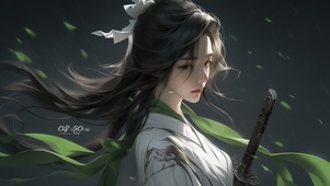 4K清纯气质古风汉服侠女