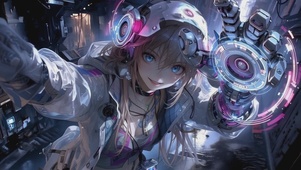 科技赛博都市女孩